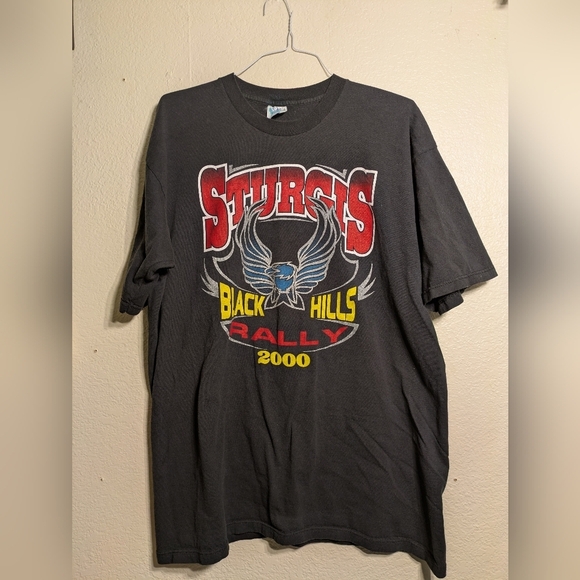Sturgis Black Hills Rally 2000 Men's Black T-Shirt Xxl Pre-owned - Picture 1 of 7